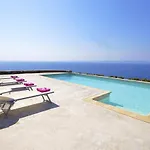 Spectacular Sunset View At Melissaki Villa Ioulis