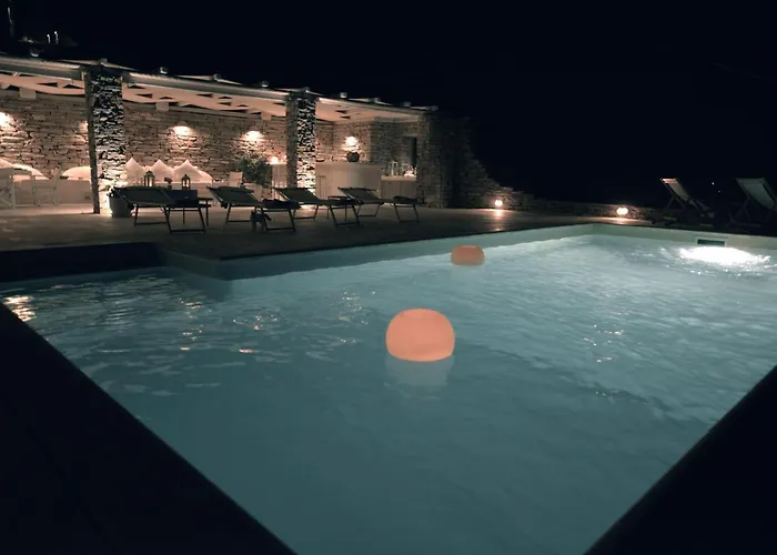 Spectacular Sunset View At Melissaki Villa Ioulis